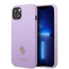 Guess GUHCP13SPS4MU iPhone 13 mini 5.4" purple/purple hardcase Saffiano 4G Small Metal Logo