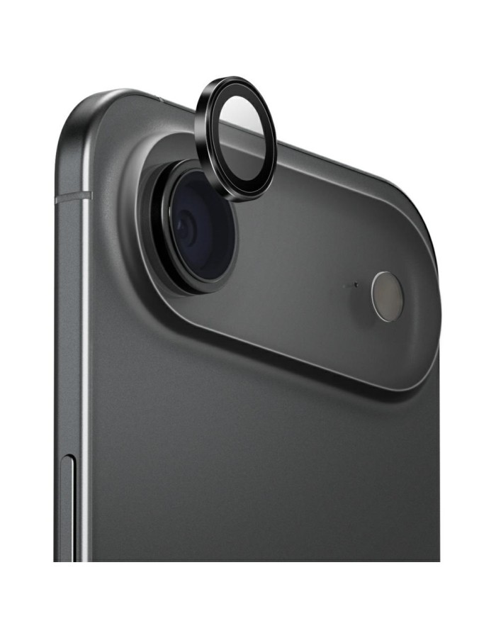 Uniq Optix Aluminum Camera Lens Protector for iPhone Air with Applicator - Black