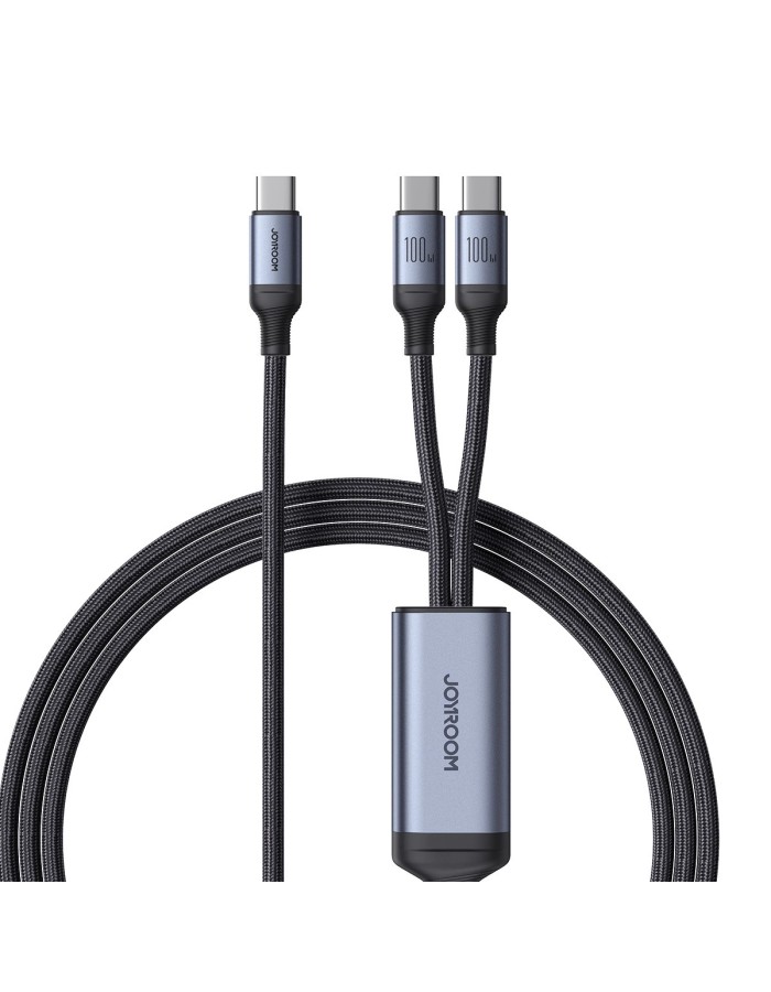Joyroom Speedy Series S-A21 2in1 USB-C - USB-C / USB-C cable 100W 1.5m - black