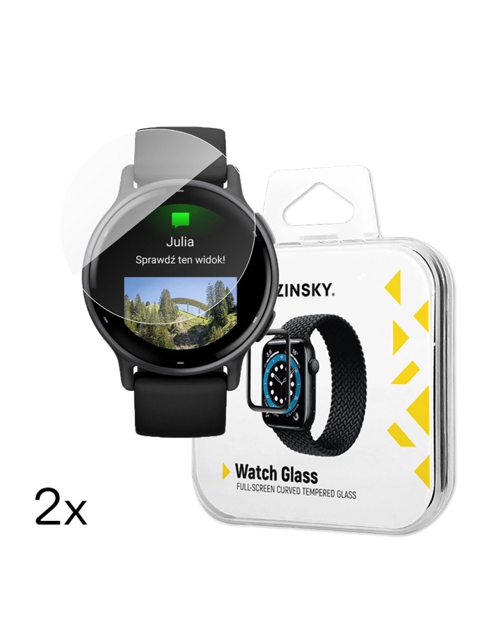 Wozinsky Full Glue Tempered Glass for Garmin Vivoactive 5 (2 pcs.) Wozinsky Full Glue Tempered Glass for Garmin Vivoactive 5 (2 pcs.)