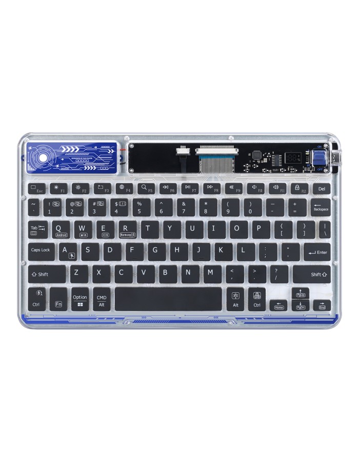 Dux Ducis Keyboard (CK Series) Wireless for Laptop / Tablet / Phone - Transparent Dux Ducis Keyboard (CK Series) Wireless for Laptop / Tablet / Phone - Transparent