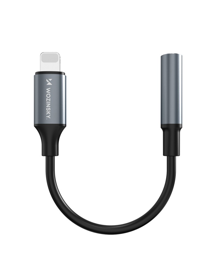 Wozinsky WALJ-01 Lightning adapter - 3.5mm mini jack - black Wozinsky WALJ-01 Lightning adapter - 3.5mm mini jack - black