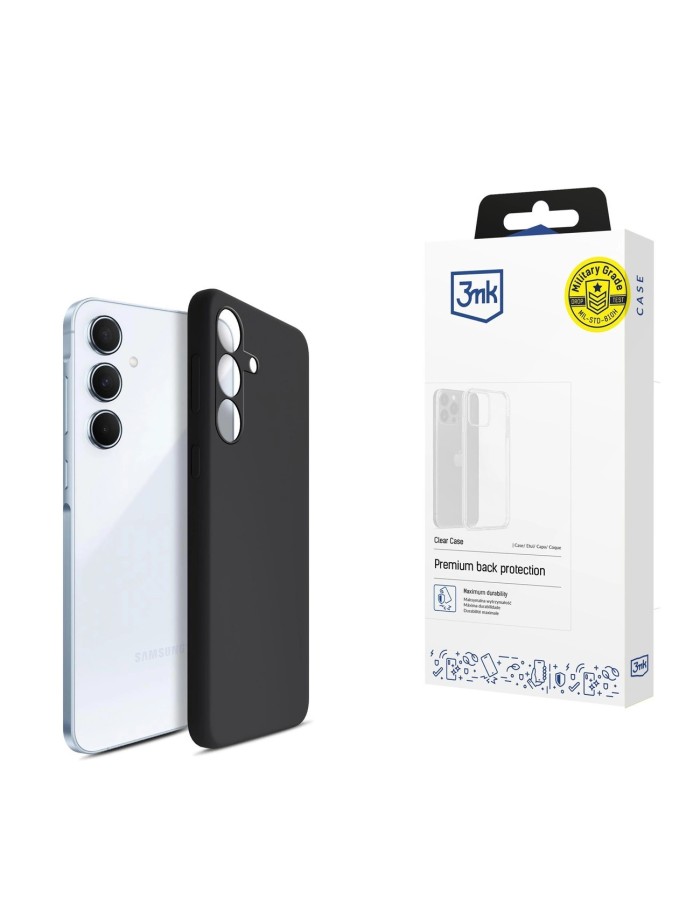 3mk Silicone Case for Samsung Galaxy A55 5G - Black