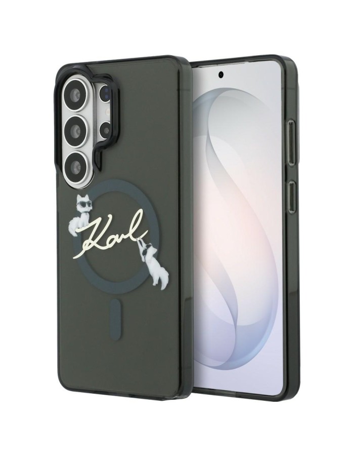 Karl Lagerfeld IML KC Script MagSafe Case for Samsung Galaxy S26 Ultra - Black