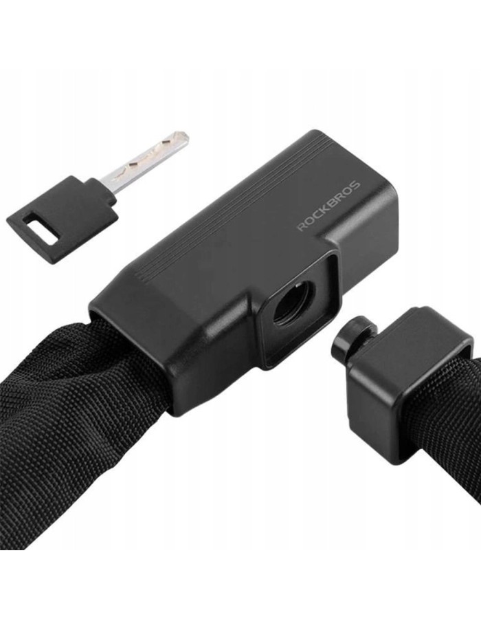 Rockbros 32430708001 bicycle lock with key 0.97 m - black