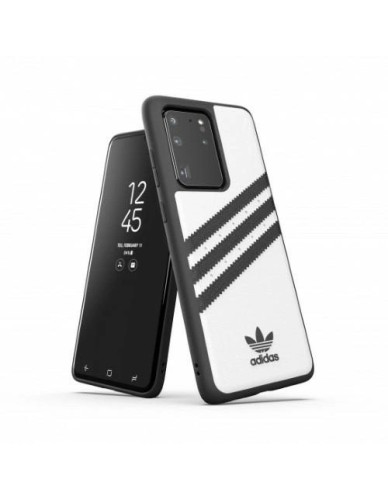 Adidas OR Moudled Case PU for Samsung Galaxy S20 Ultra - White and Black Adidas OR Moudled Case PU for Samsung Galaxy S20 Ultra - White and Black