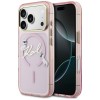 Karl Lagerfeld IML Choupettes Karl Script Logo MagSafe Case for iPhone 17 Pro - Pink