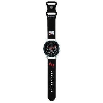 Hello Kitty Silicone Kitty Head strap universal 22mm - black