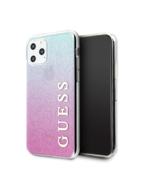 Guess GUHCN58PCUGLPBL iPhone 11 Pro rose blue/pink blue hard case Glitter Gradient Guess GUHCN58PCUGLPBL iPhone 11 Pro rose blue/pink blue hard case Glitter Gradient