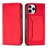 Magnet Card Case for iPhone 12 Pro Pouch Card Wallet Card Holder Red Magnet Card Case for iPhone 12 Pro Pouch Card Wallet Card Holder Red