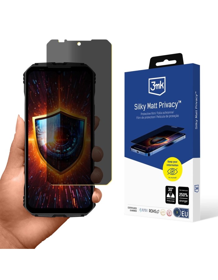 Privacy Screen Protector 3mk Silky Matt Privacy™ for Doogee V Max Pro Privacy Screen Protector 3mk Silky Matt Privacy™ for Doogee V Max Pro