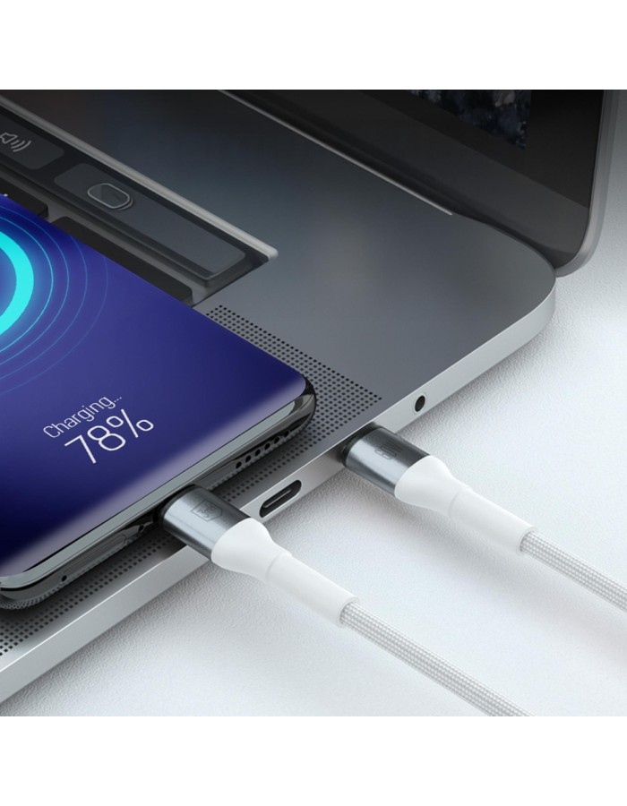 3mk Hyper Cable 3mk Hyper Cable N-SERIES USB-C / USB-C 1m 20V/3A 60W / white 3mk Hyper Cable 3mk Hyper Cable N-SERIES USB-C / USB-C 1m 20V/3A 60W / white