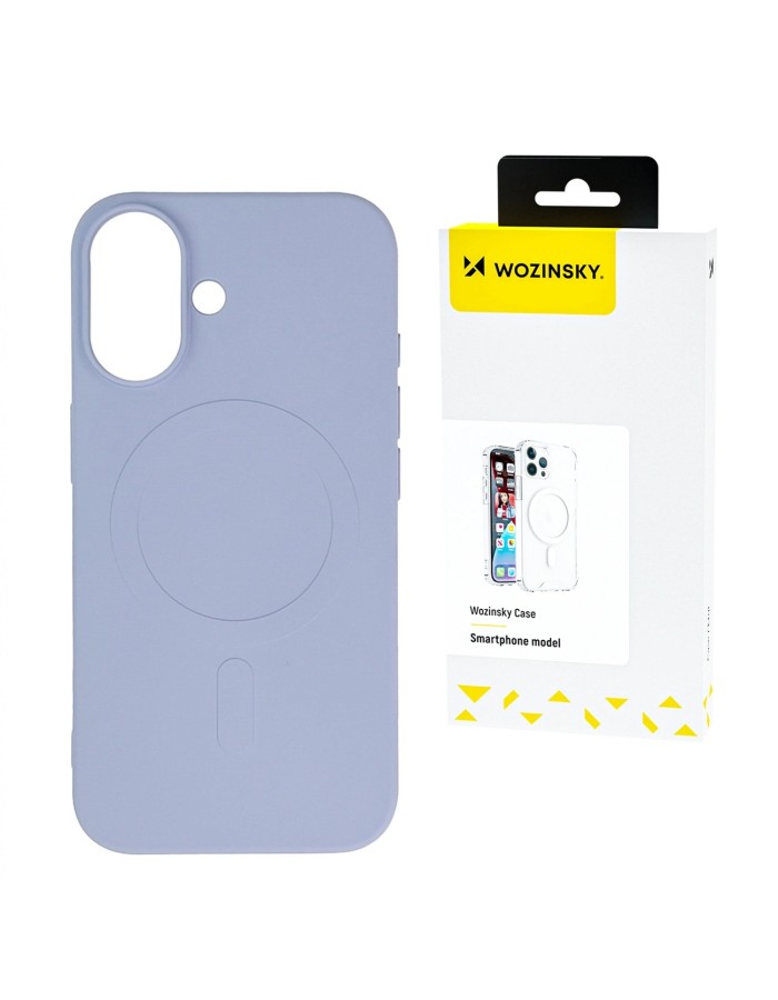 Wozinsky Liquid Silicone Case MagSafe for Samsung Galaxy S24 FE - Purple