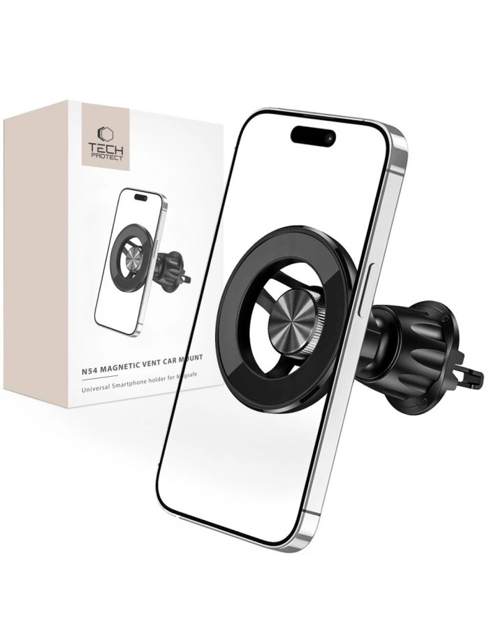 Tech-Protect N54 Car Phone Holder with MagSafe for Air Vent - Black