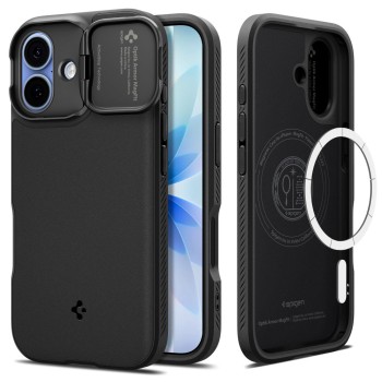 Spigen Optik Armor MagSafe case for iPhone 17 - black Spigen Optik Armor MagSafe case for iPhone 17 - black