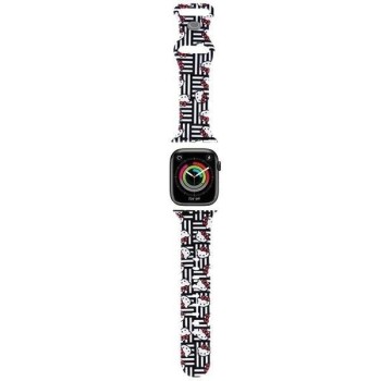 Hello Kitty Silicone Heads &amp; Stripes Strap for Apple Watch 38/40/41mm - Black