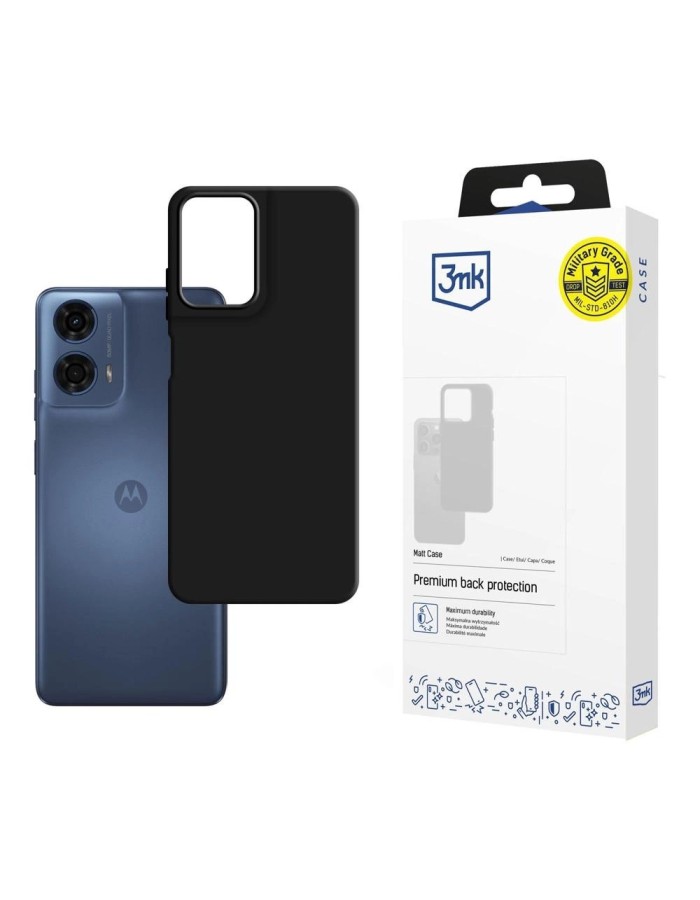 3mk Matt Case for Motorola Moto G24 Power - black