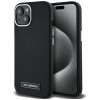 Karl Lagerfeld FW Metal Plate MagSafe iPhone 15 Case - Black