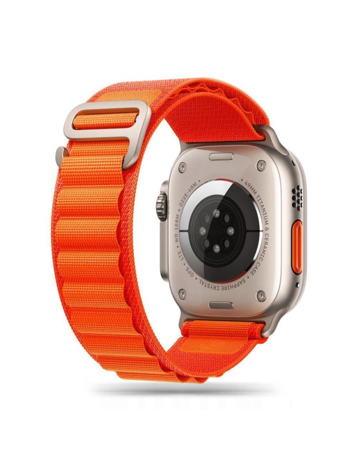 Tech-Protect Nylon Pro Strap for Apple Watch 4 / 5 / 6 / 7 / 8 / 9 / SE / Ultra 1 / 2 (42/44/45/49 mm) - Orange Tech-Protect Nylon Pro Strap for Apple Watch 4 / 5 / 6 / 7 / 8 / 9 / SE / Ultra 1 / 2 (42/44/45/49 mm) - Orange