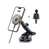 Tech-Protect MM15W MagSafe Car Holder with 15W Inductive Charger for Air Vent and Dashboard - Black Tech-Protect MM15W MagSafe Car Holder with 15W Inductive Charger for Air Vent and Dashboard - Black