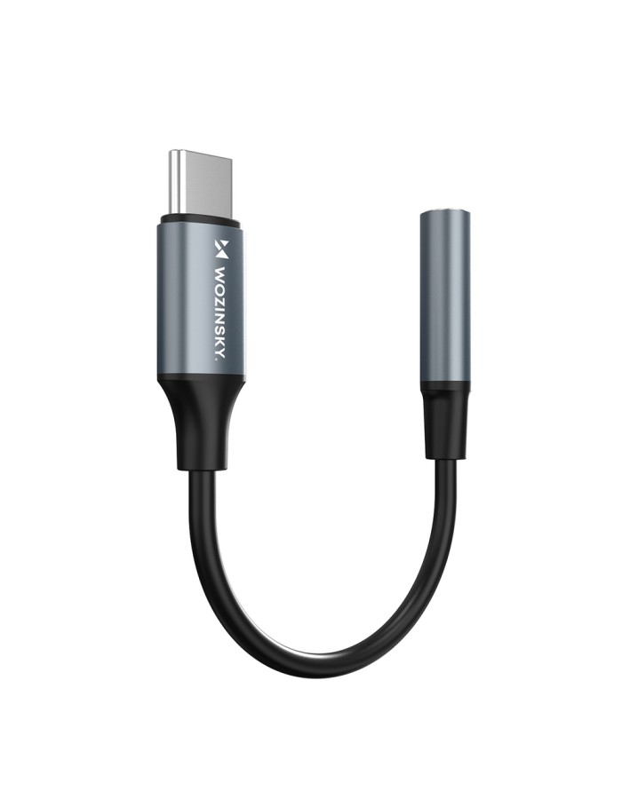 Wozinsky WACM-01 USB-C Adapter - 3.5mm Mini Jack - Black