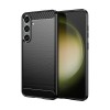 Case for Carbon Case Samsung Galaxy S24+ flexible silicone carbon cover - black Case for Carbon Case Samsung Galaxy S24+ flexible silicone carbon cover - black