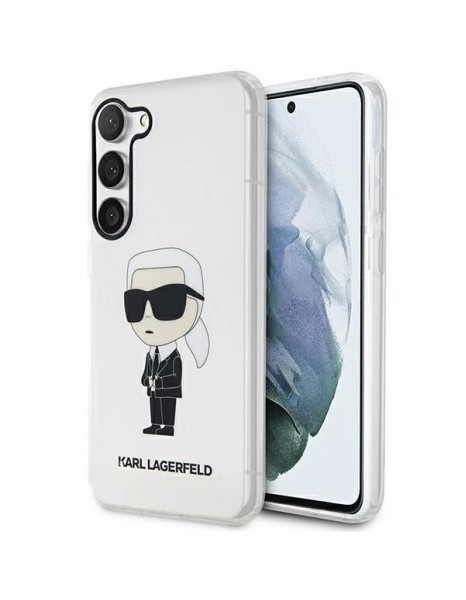 Karl Lagerfeld KLHCS23MHNIKTCT S23+ S916 transparent hardcase Ikonik Karl Lagerfeld