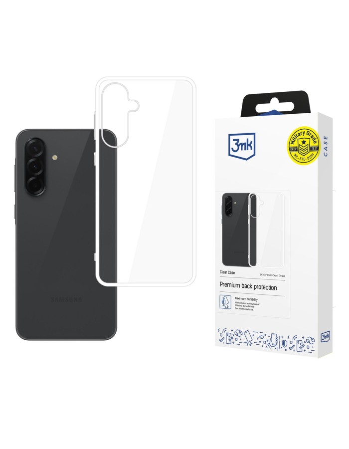 3mk Clear Case for Samsung Galaxy A37 - transparent