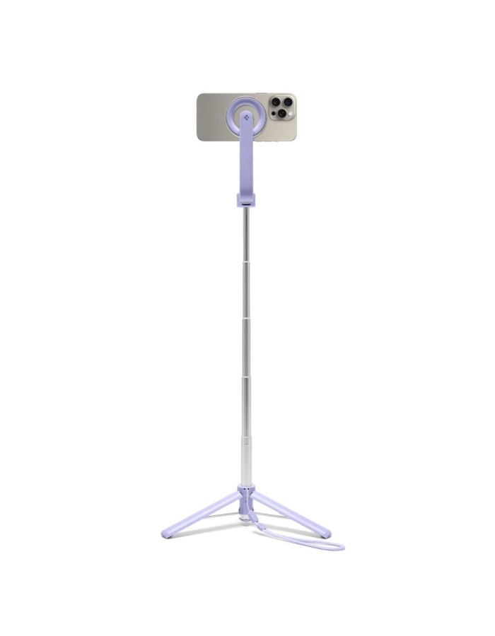 Spigen S571W MagSafe Bluetooth Selfie Stick with Tripod - Purple Spigen S571W MagSafe Bluetooth Selfie Stick with Tripod - Purple