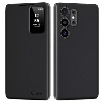 Tech-Protect Smart Wallet Case for Samsung Galaxy S25 Ultra - Matte Black