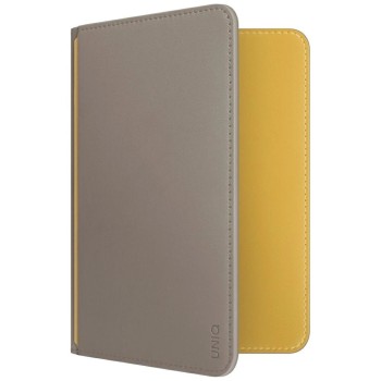 Uniq Belmont RFID Blocking Passport Case - Grey/Yellow