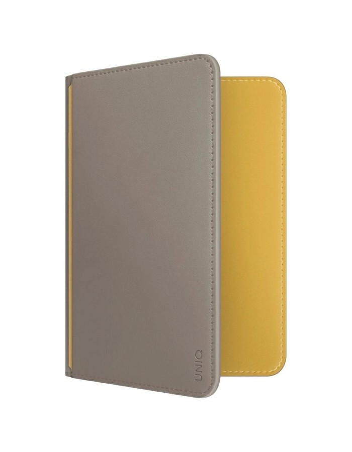 Uniq Belmont RFID Blocking Passport Case - Grey/Yellow Uniq Belmont RFID Blocking Passport Case - Grey/Yellow