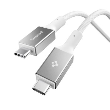 Spigen Essential EB24015CC USB-C / USB-C 240W Cable 150cm - White Spigen Essential EB24015CC USB-C / USB-C 240W Cable 150cm - White