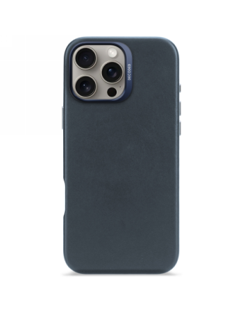 Decoded Leather Backcover MagSafe case for iPhone 16 Pro Max - navy blue Decoded Leather Backcover MagSafe case for iPhone 16 Pro Max - navy blue