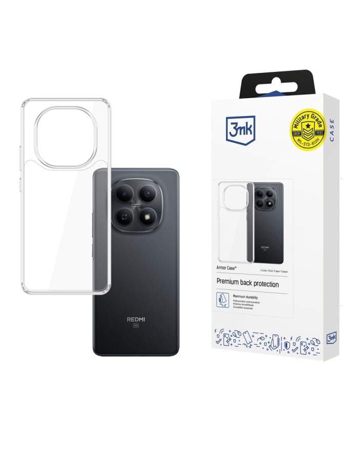 3mk Armor Case for Xiaomi Redmi Note 15 4G / 5G - Transparent