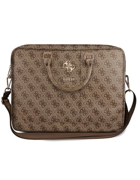 Guess 4G Big Logo bag for a 16'' laptop - brown Guess 4G Big Logo bag for a 16'' laptop - brown
