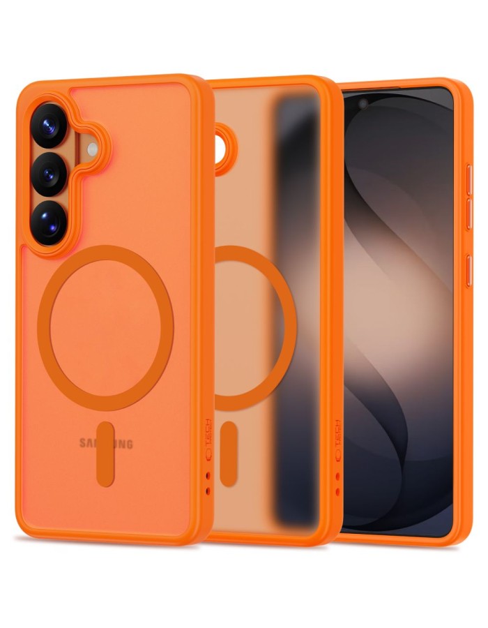 Tech-Protect Magmat MagSafe Case for Samsung Galaxy S26 - Orange Matte Tech-Protect Magmat MagSafe Case for Samsung Galaxy S26 - Orange Matte