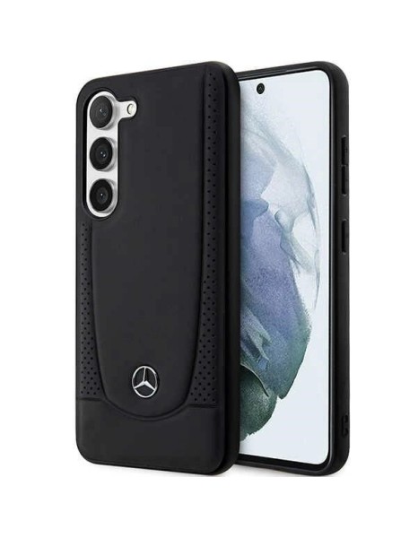 Mercedes Leather Urban case for Samsung Galaxy S23 FE - black Mercedes Leather Urban case for Samsung Galaxy S23 FE - black
