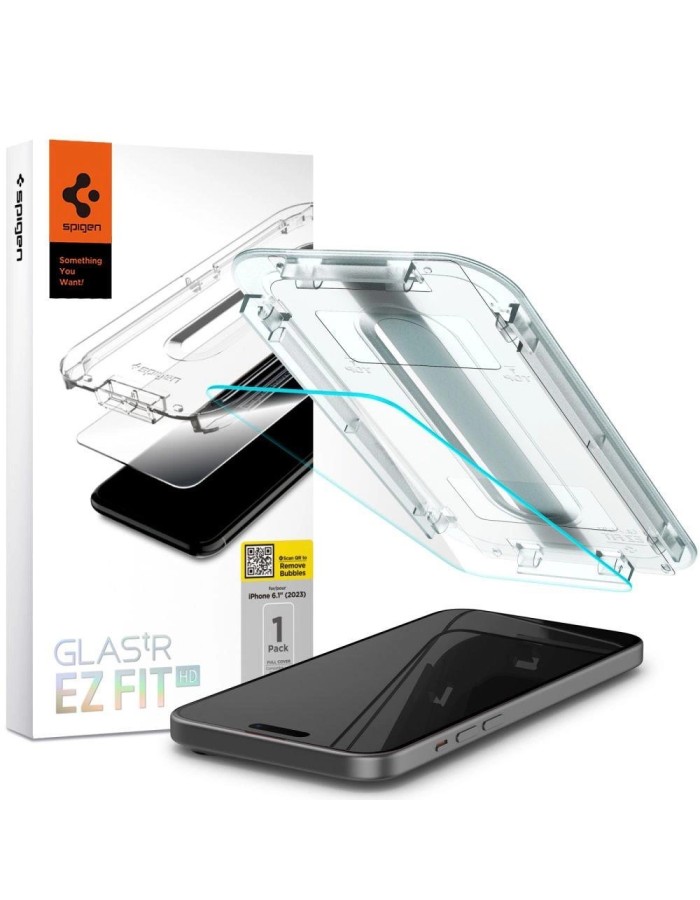 Spigen Glas.tR EZ Fit Tempered Glass for iPhone 15 / 16 Spigen Glas.tR EZ Fit Tempered Glass for iPhone 15 / 16