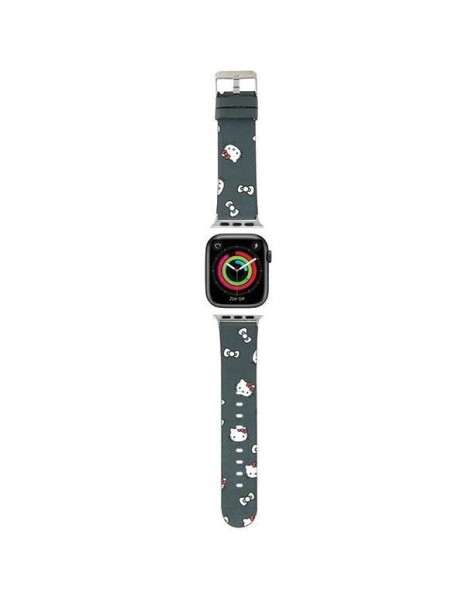 Hello Kitty Heads &amp;amp; Bows Pattern Strap for Apple Watch 38/40/41mm - Black
