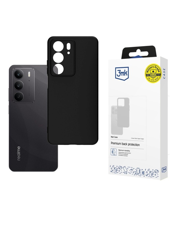 3mk Matt Case for Realme C75 - Black