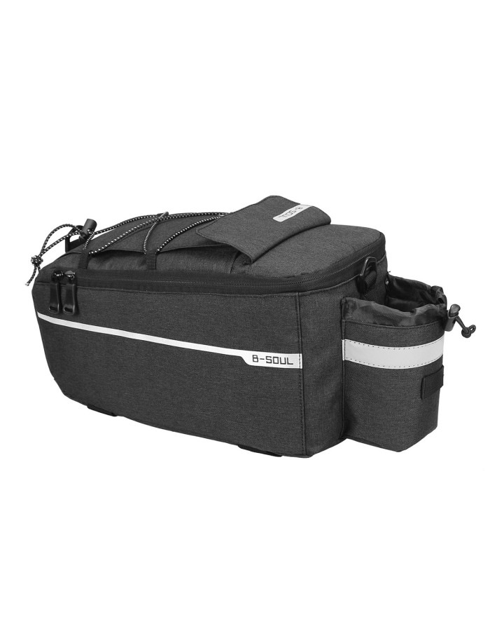 WYA26Y0S Thermal Bike Pannier Bag with Shoulder Strap - Black