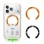 Tech-Protect MMP-210 MagSafe 2-Pack Magnetic Ring - Orange / Black
