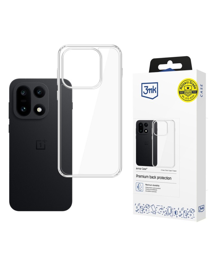 3mk Armor Case for OnePlus 15 5G - Transparent