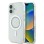 Guess IML Rhinestones MagSafe Case for iPhone 16 - White