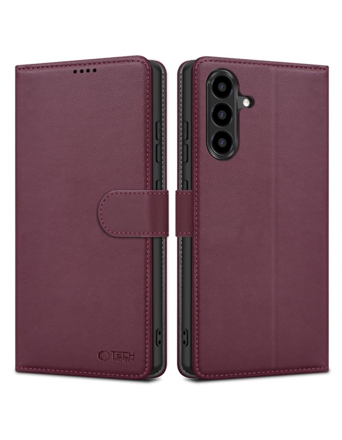 Tech-Protect Wallet Case for Samsung Galaxy A36 / A56 / A37 5G - Burgundy