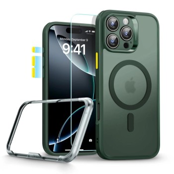 ESR Classic Pro Set Halolock MagSafe Case for iPhone 16 Pro Max - Green