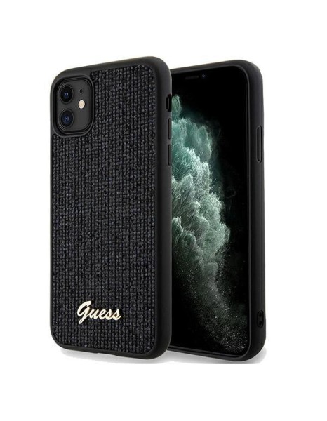 Guess Disco Metal Script case for iPhone 11 / Xr - black Guess Disco Metal Script case for iPhone 11 / Xr - black