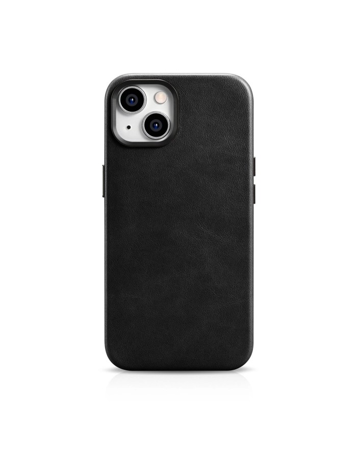 iCarer Oil Wax Premium Leather Case iPhone 14 Plus Magnetic Leather Case with MagSafe Black (WMI14220703-BK) iCarer Oil Wax Premium Leather Case iPhone 14 Plus Magnetic Leather Case with MagSafe Black (WMI14220703-BK)