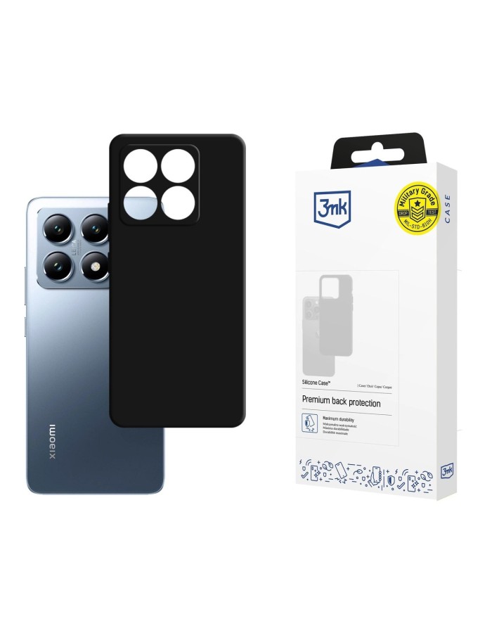 3mk Silicone Case for Xiaomi 14T - black